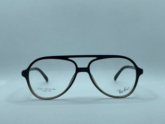 Black Aviator Trendy Eyeglasses