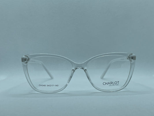 CHARLOT Transparent Cat Eye Glasses