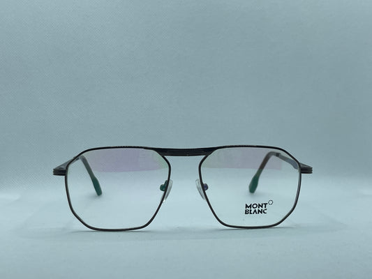 Geometric Metal Frame Eyeglasses Black Unisex