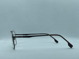 Geometric Metal Frame Eyeglasses Black Unisex