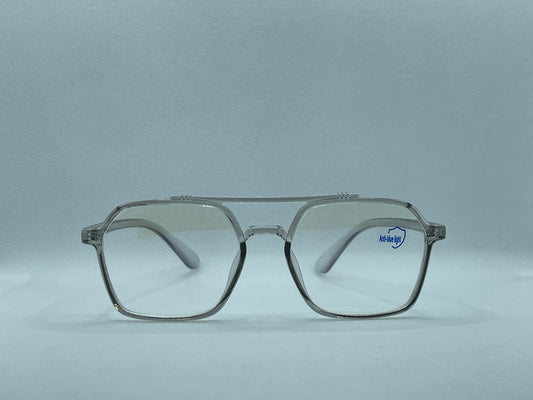 Clear Square Blue Light Glasses – Transparent Frame