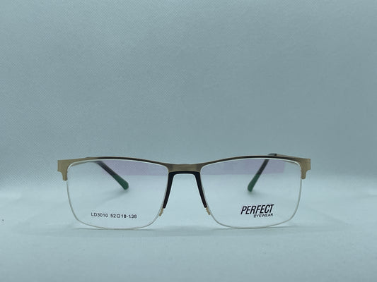 Men’s Half Rim Rectangular Eyeglasses