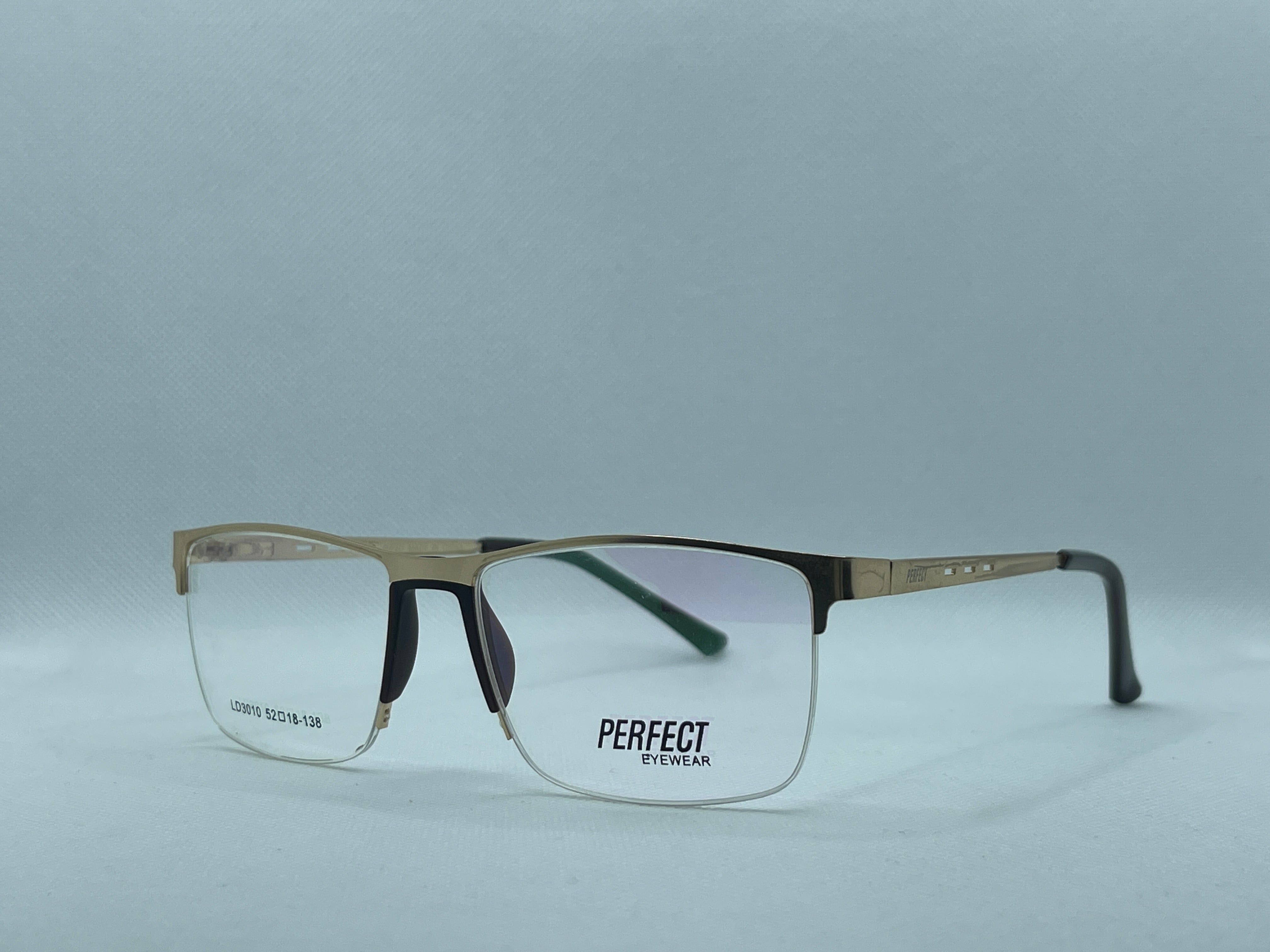 Men’s Half Rim Rectangular Eyeglasses