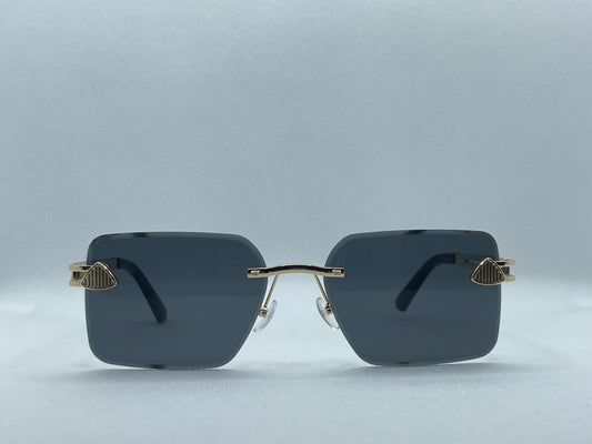 Versace Square Gold Frame UV400 Sunglasses