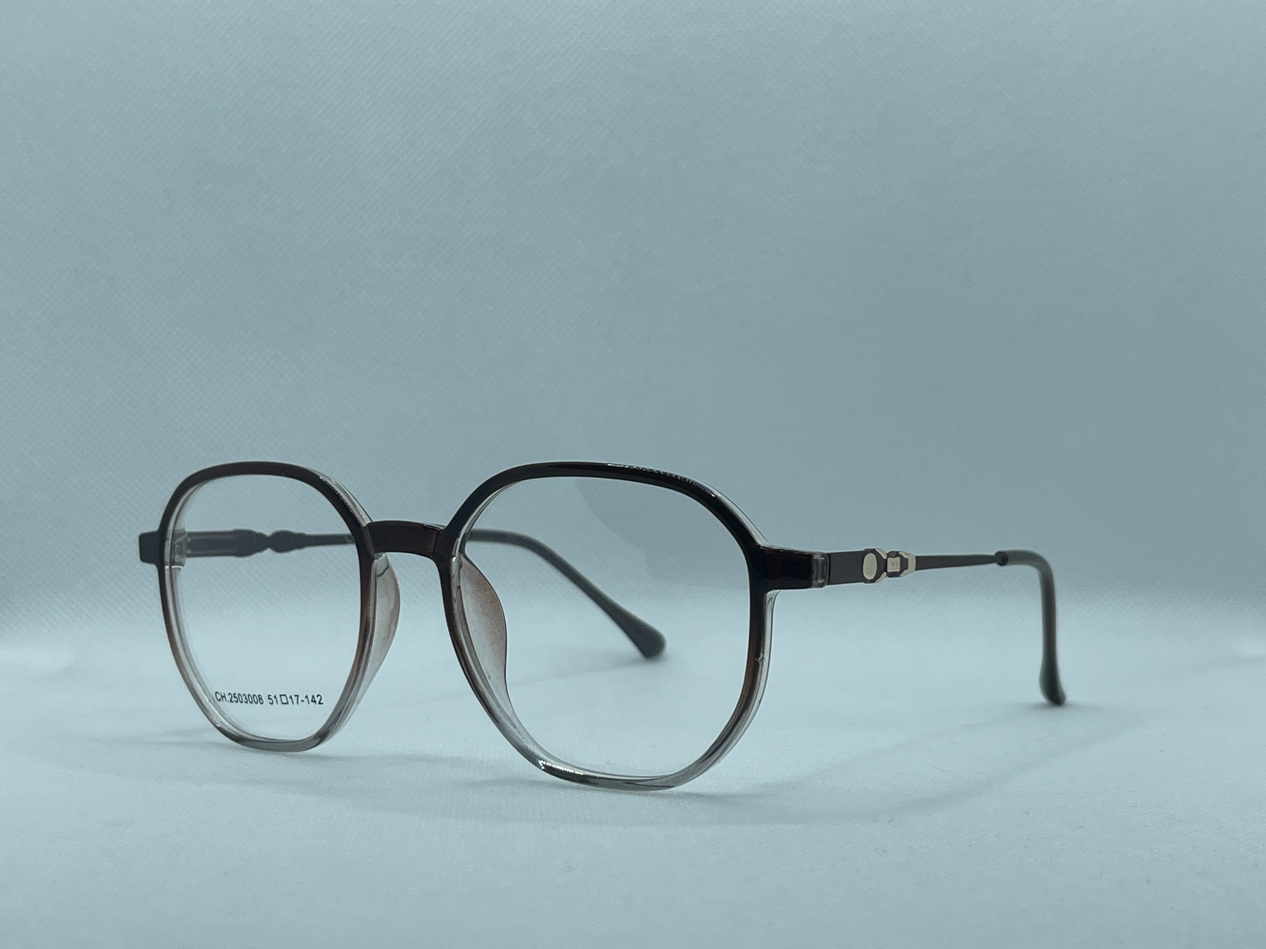 Chanel Round Gradient Brown Eyeglass Frame