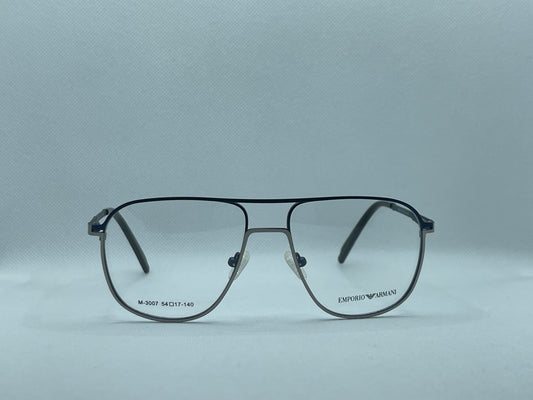 Emporio Armani Aviator Metal Eyeglass Frame