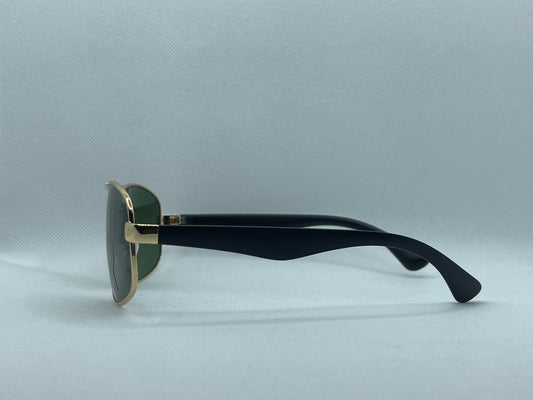Classic Gold Aviator Sunglasses – Green UV400