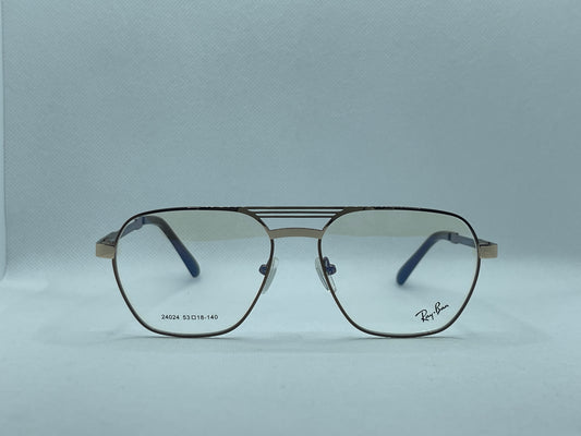 Ray-Ban Aviator Gold Metal Eyeglass Frame