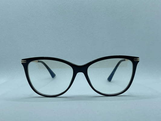 Midnight Black Cat-Eye Optical Glasses