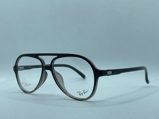 Black Aviator Trendy Eyeglasses