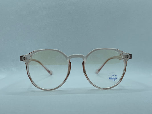 Transparent Round Blue Light Glasses
