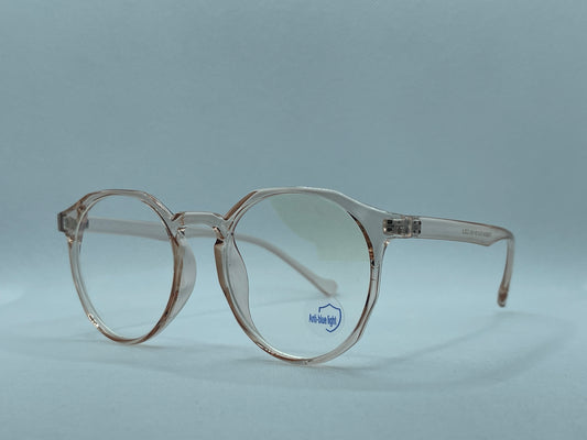 Transparent Round Blue Light Glasses