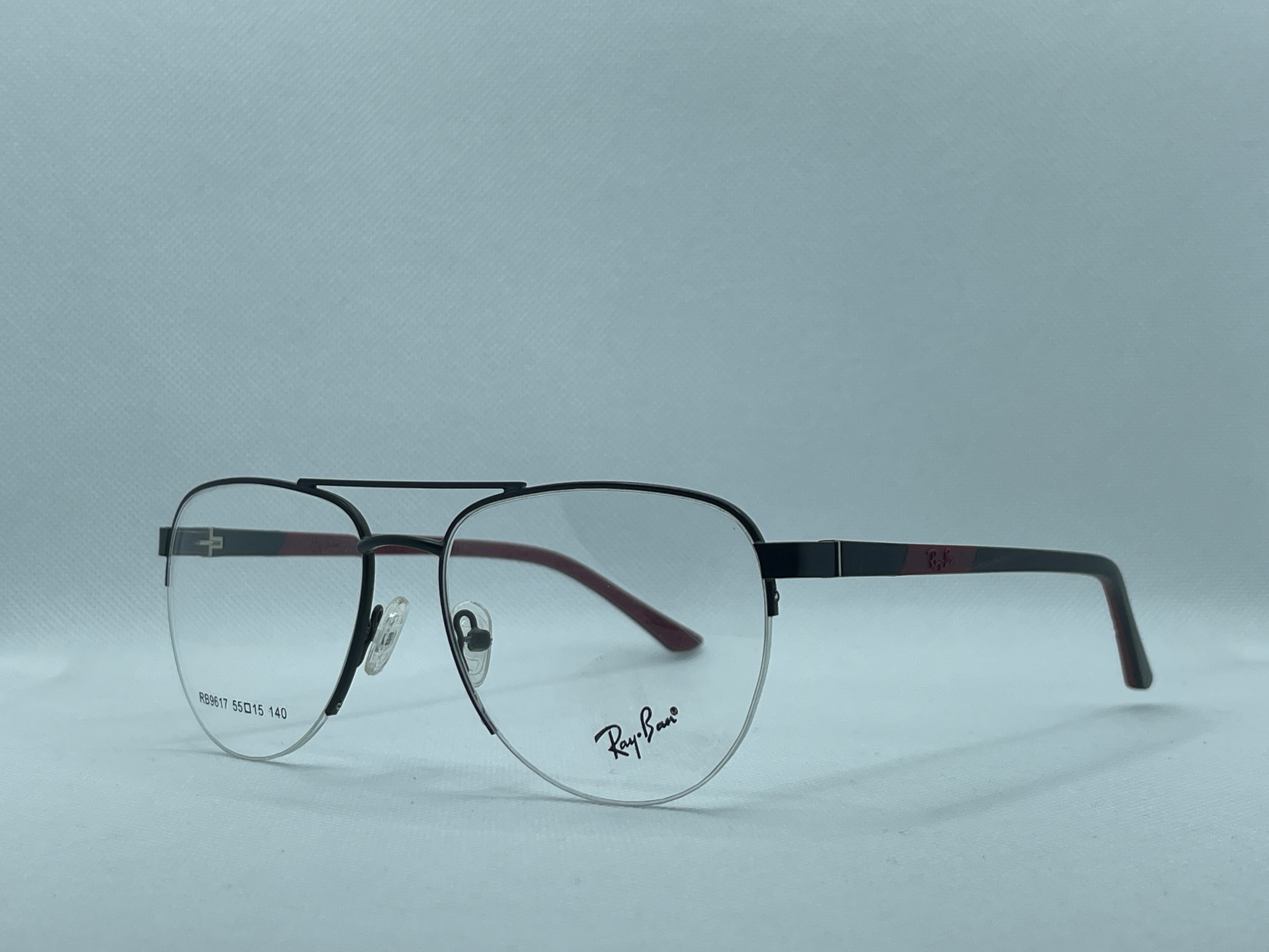 Ray-Ban Aviator Eyeglasses – Black Metal Frame