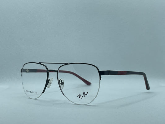 Ray-Ban Aviator Eyeglasses – Black Metal Frame
