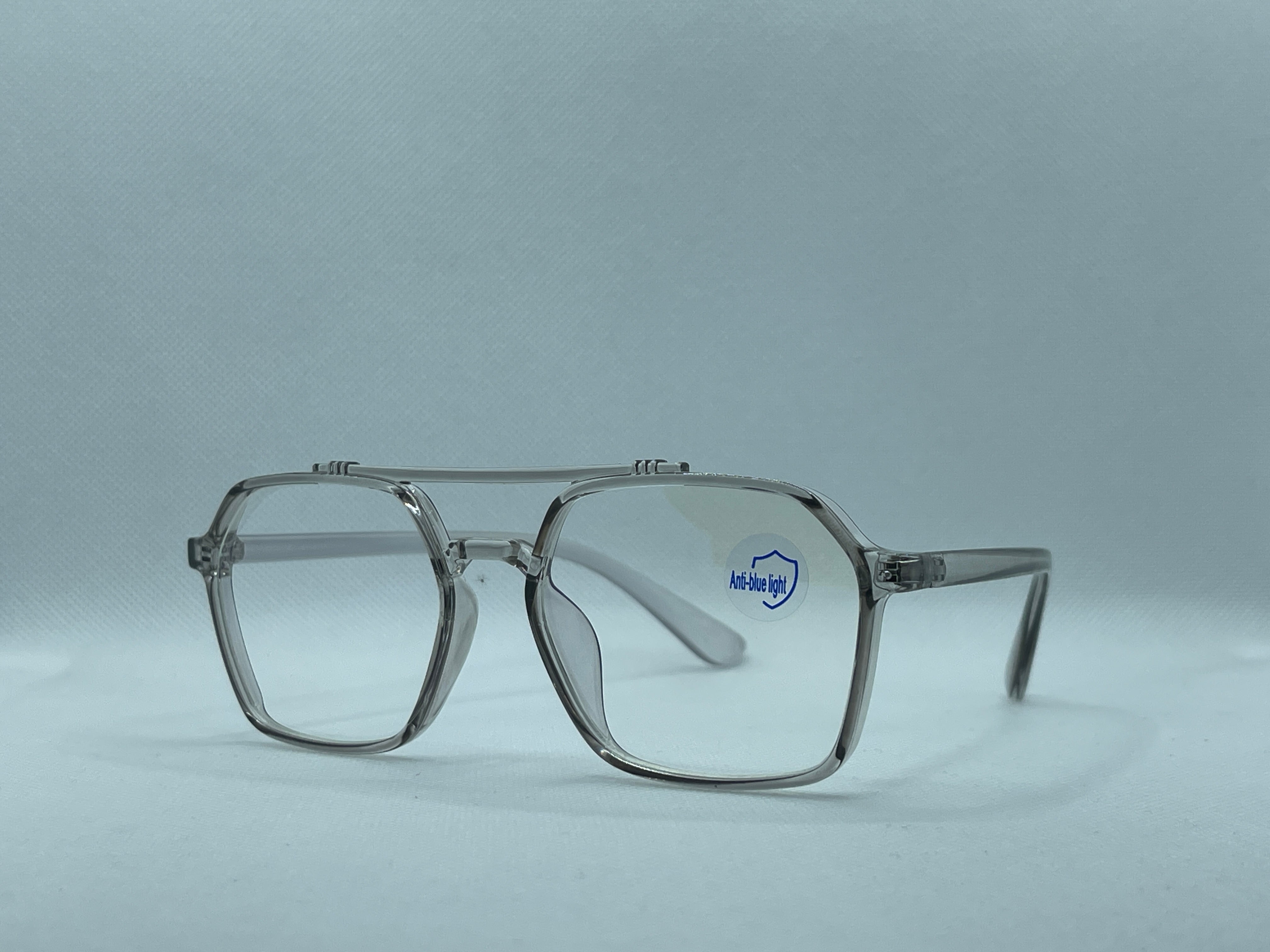 Clear Square Blue Light Glasses – Transparent Frame