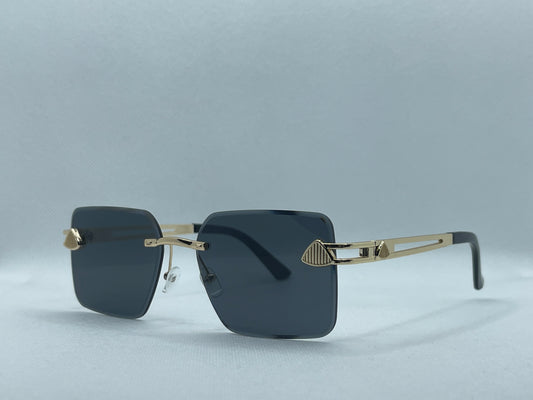 Versace Square Gold Frame UV400 Sunglasses