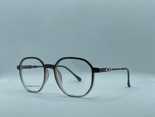 Chanel Round Gradient Brown Eyeglass Frame