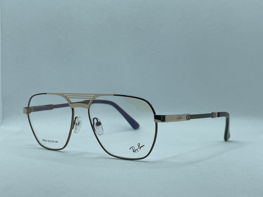 Ray-Ban Aviator Gold Metal Eyeglass Frame
